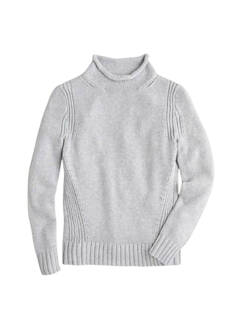 J. Crew Oarsman Rollneck Pullover Sweater Light Blue Women Small Cotton Y2K